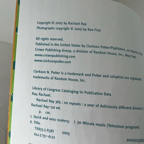 Rachael Ray 365: No Repeats 30 - Minute Meal Cookbook - Picture 6 of 9